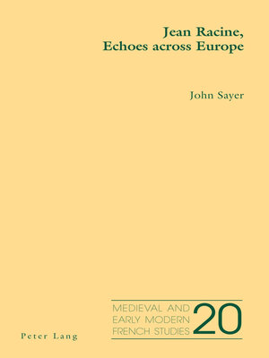 cover image of Jean Racine, Echoes Across Europe